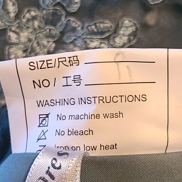 New Mother of the Bride (8) Eucalyptus Green Lace & Chiffon  Lace Up Back Dress - Picture 9 of 9